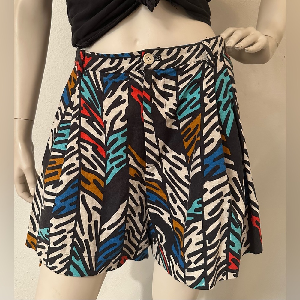 HENRIK VIBSKOV the bathtub observer geo animal print shorts SMALL designer